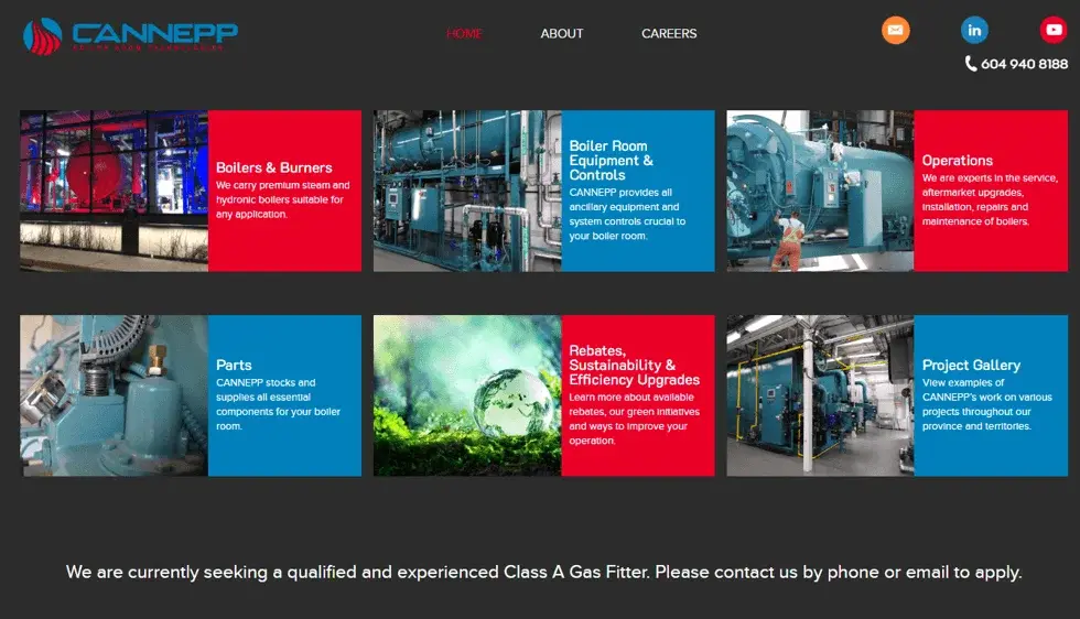 Cannepp website portfolio screenshot