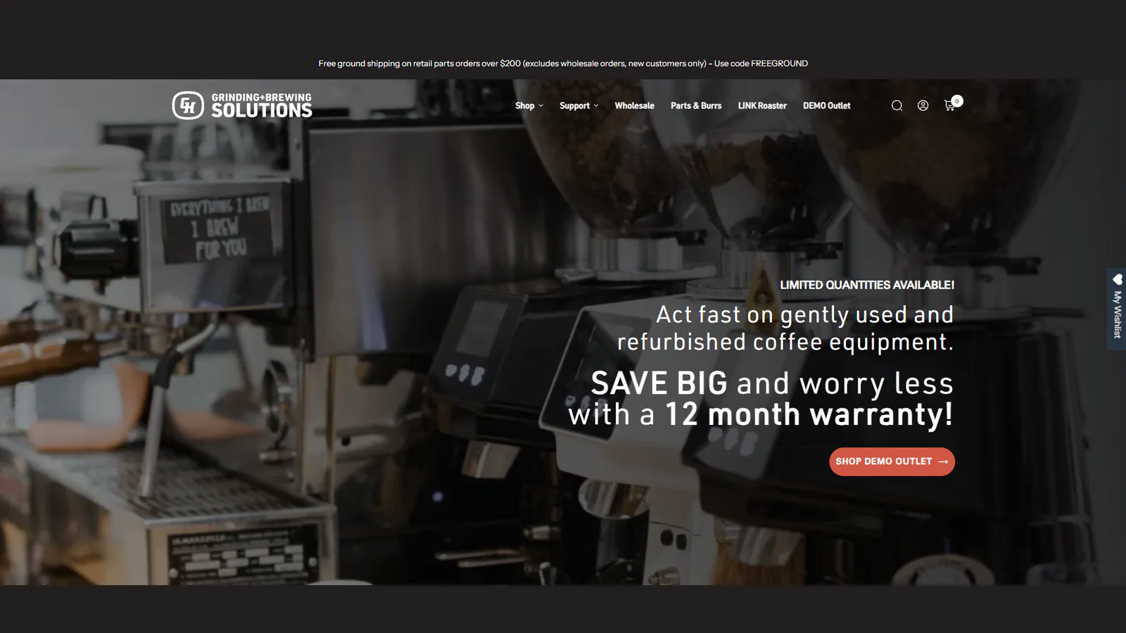 GHGBS public website portfolio preview