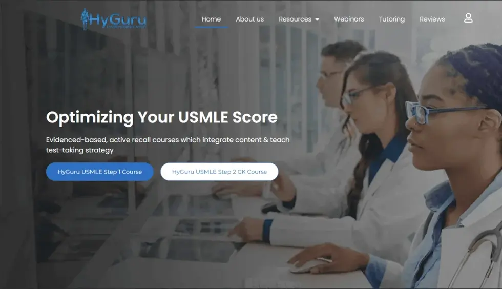 Hyguru website portfolio screenshot
