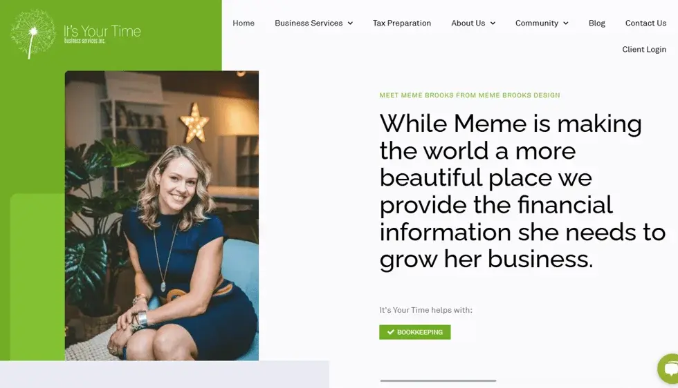 It's Your Time website portfolio screenshot