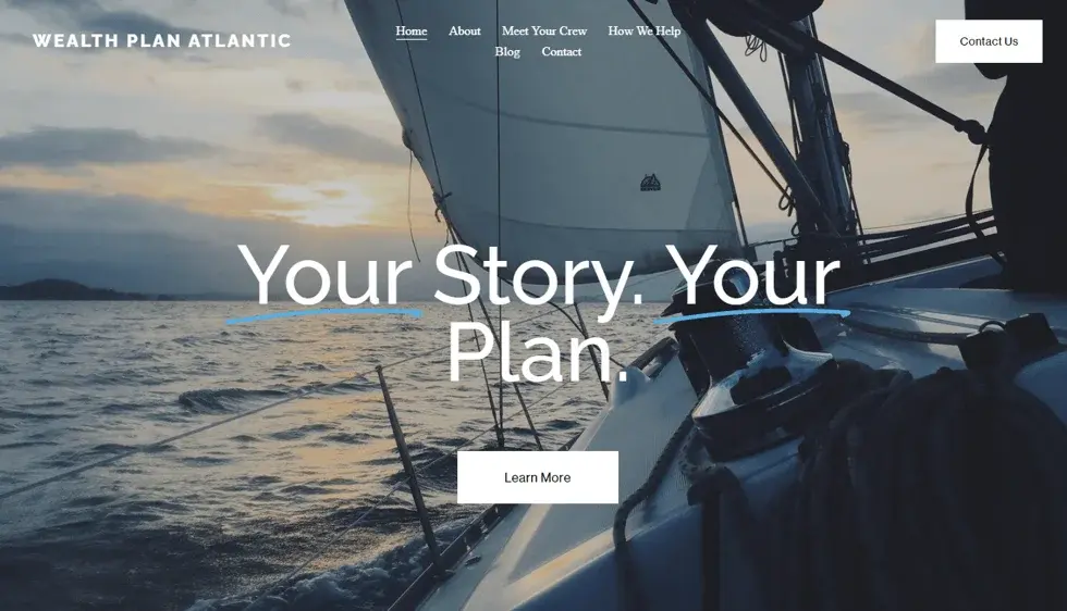 JDS Financial Planning website portfolio screenshot