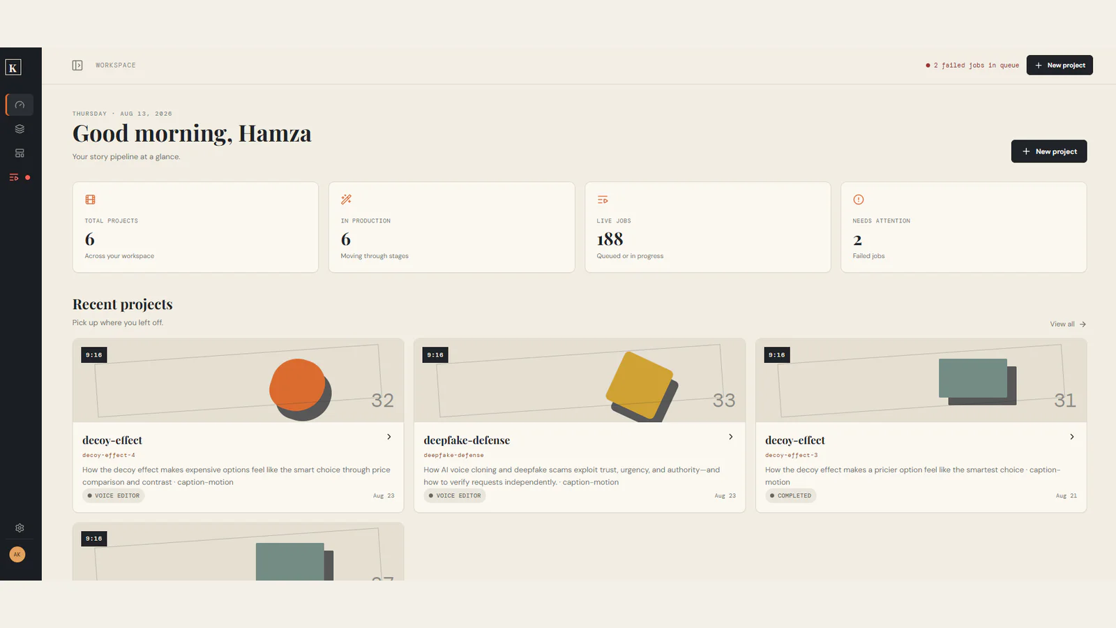 Kovo Pipeline public website portfolio preview
