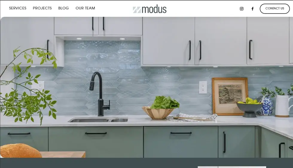Modus Enterprises website portfolio screenshot