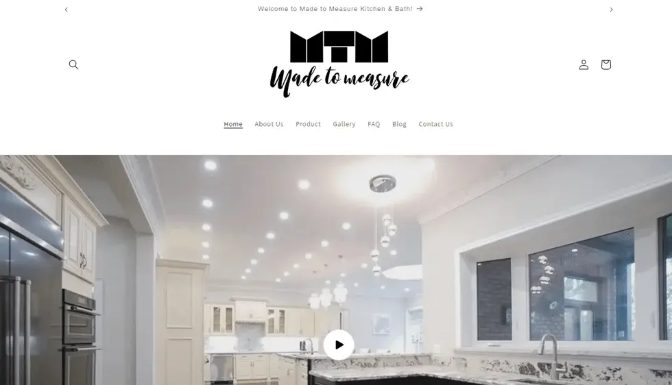 MTM Kitchen and Bath website portfolio screenshot