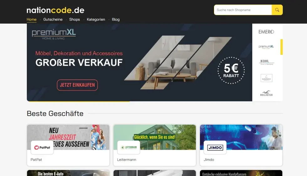 Nationcode website portfolio screenshot