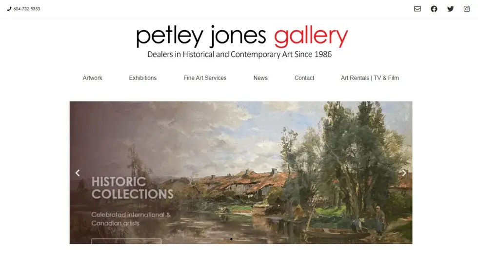 Petley Jones website portfolio screenshot
