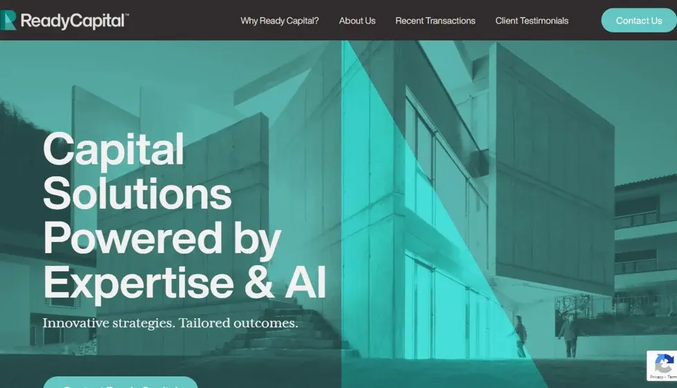 Ready Capital website portfolio screenshot
