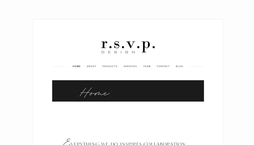RSVP Design website portfolio screenshot