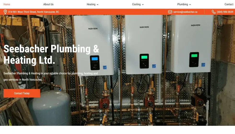 Seebacher website portfolio screenshot