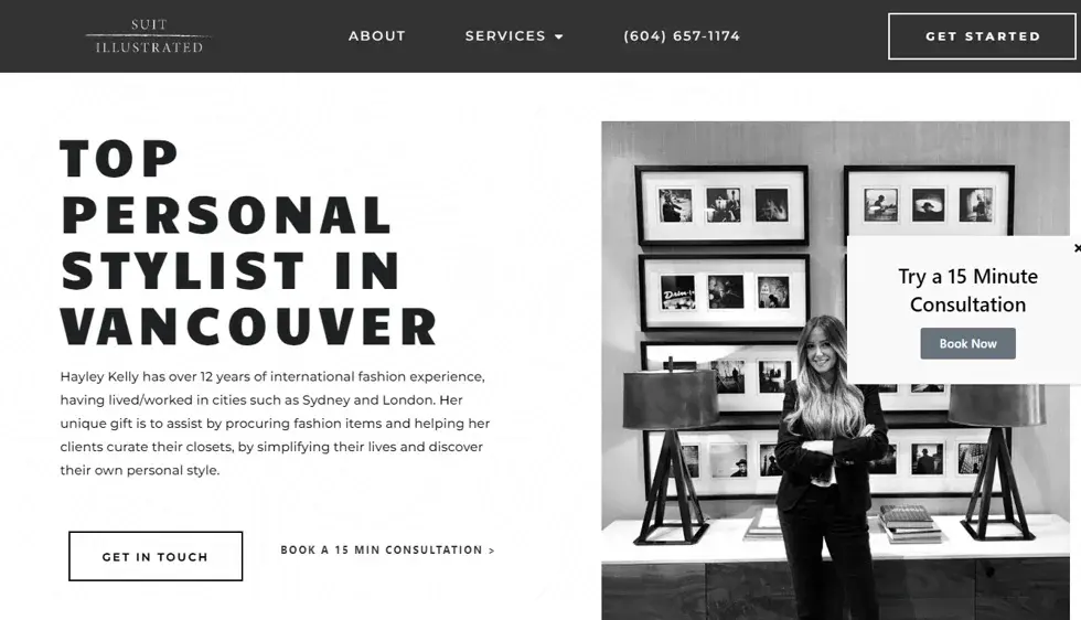 Suit Illustrated website portfolio screenshot