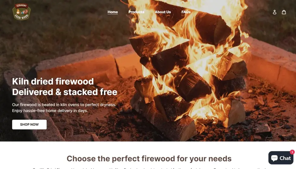 Vermont Goodwood website portfolio screenshot
